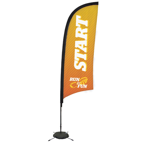 9' Premium Razor Sail Sign Kit (with Scissor Base)