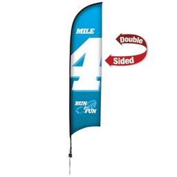 13' Premium Razor Sail Sign Kit (with Ground Spike)